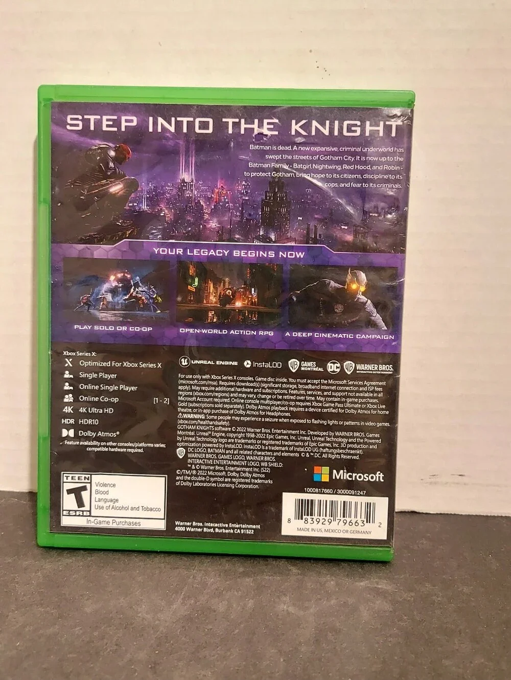 Gotham Knights Deluxe Edition Xbox Series X Microsoft Xbox S Batman Dc Videogame